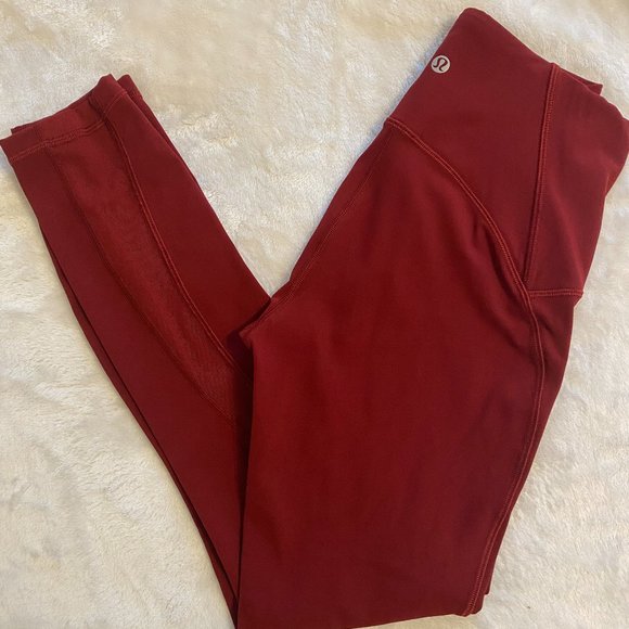 Lululemon Train Times 7/8 Pant 25" - Red - Picture 4 of 5